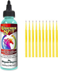 Unicorn SPiT Gel Stain and Glaze in One - Zia Teal 4 oz. Bottle Detail Sticks