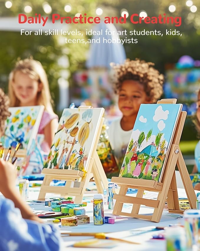 Canvas Boards for Painting - 72 Pack, 8x10 Inch Panels, 100% Cotton White Blank Canvas Art Supplies for Acrylics, Oil, Watercolor, Tempera Paints