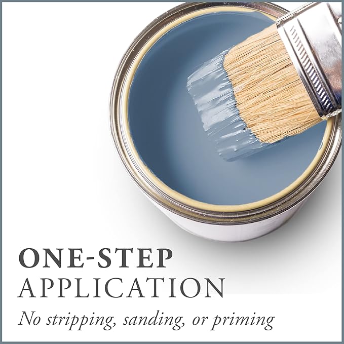 AMY HOWARD AT HOME: One Step Paint – Palace Grey – Chalk-Based Paint for Furniture, Cabinetry, and More. No Stripping, Sanding, or Priming! Made in the USA. Grey - Chalky Finish - 16 OZ
