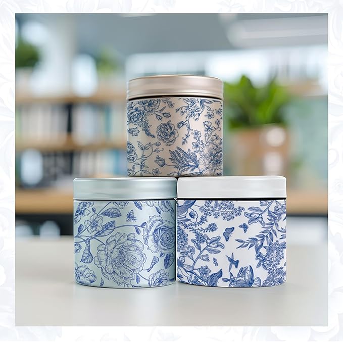 Decoupage Napkins Assorted Floral 27 Pack 9 Styles for DIY Crafting Birthday Party ， Decorative Decoupage Napkins Cocktail Paper ，Each Unfolded 13 Inch (Blue Floral)