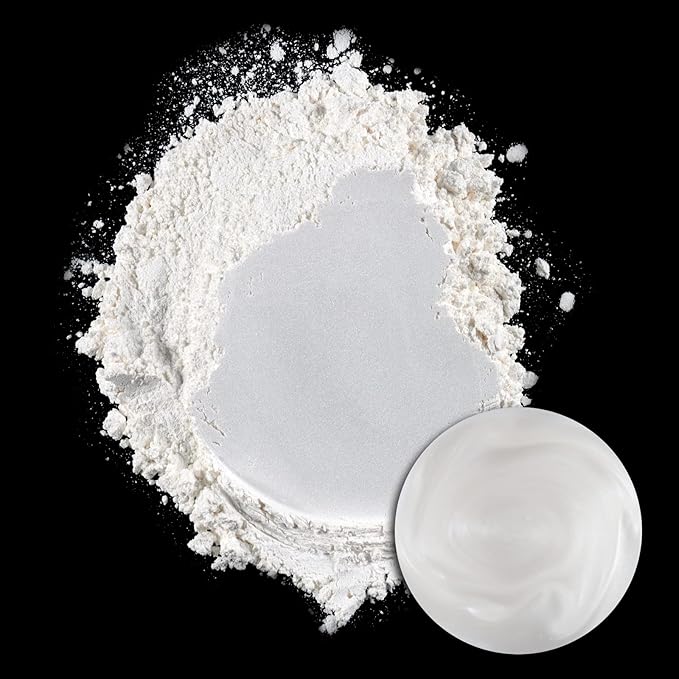 Ceya Mica Powder, 5.3oz/ 150g Porcelain White Pearlescent Effect Colorant Pigment Powder for Epoxy Resin, Tumblers, Slime Bath Bomb, Soap Dye, Slime, Candle, Resin Crafting, Paint,Jewelry, Nail Polish
