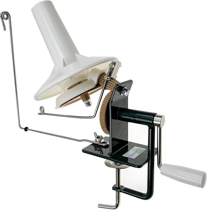 Stanwood Needlecraft 10 Oz Metal Winder and Amish Style Swift Bundle