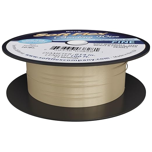 Soft Flex 21 Strand Beading Wire - Fine 0.14 Diameter - 100 Feet Design Wire