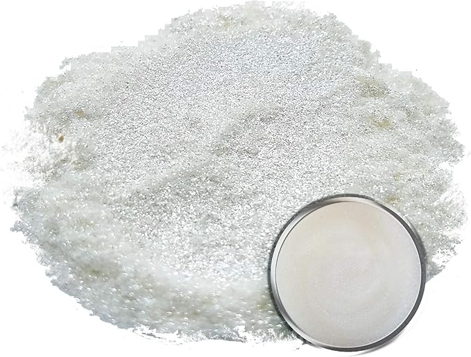 Eye Candy Pigments Premium White Mica Powder - AKI White (25gr) - for Epoxy, Resin, Soap, Paint, Woodworking, Acrylic Pouring, Bath Bombs, Fishing Lures - DIY Arts and Crafts Additive