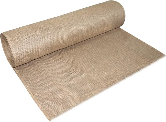 Garden Burlap Roll, 40" x 100 Feet Natural Jute Burlap Fabric Roll for Gardening Raised Bed Liners,Seed Cover,Edging,Weed Barrier,Aisle Runner Plant Cover Tree Protections (40" x 100 Feet)
