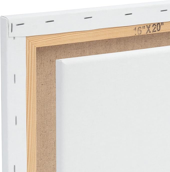 Centurion Deluxe Professional Oil Primed Linen Stretched Canvas, 11oz Linen, 24x30 - Box of 6, 0.67" Deep Canvases, Kiln-Dried Stretchers, Back Stapled, Premium Medium Weight Canvas for Oil Paintings