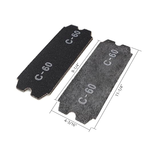 SCOTTCHEN Drywall Sanding Screen Mesh Sheet 4-3/16" x 11-1/4" Grit #60-12pcs