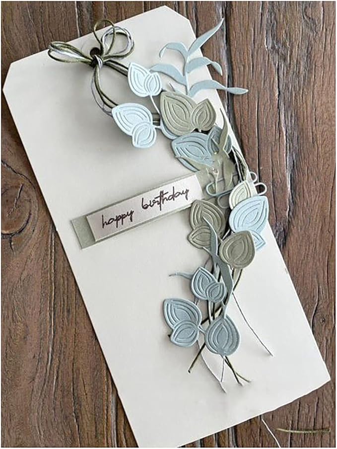 Lapoo Metal Cutting Die for Scrapbooking, 3D Backgrounds Frame New Cutting Dies DIY Album Card Making Decor Paper Craft Metal Die Cuts Party Wedding Decorations (Falling Flower 3 x 2 in)