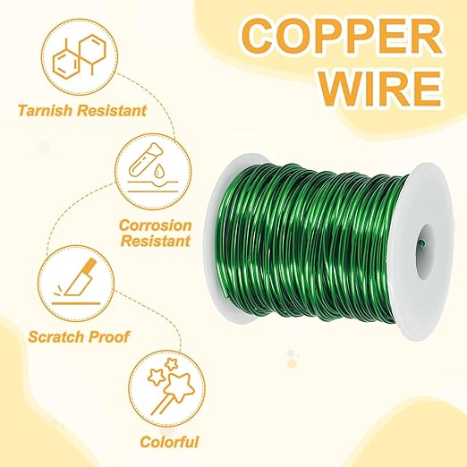 uxcell 12 Gauge / 2mm Anodized Aluminum Wire for Jewelry Craft Making, 102 Feet Bendable Flexible Wire for DIY Home Decor Gardening Sculpture, Green
