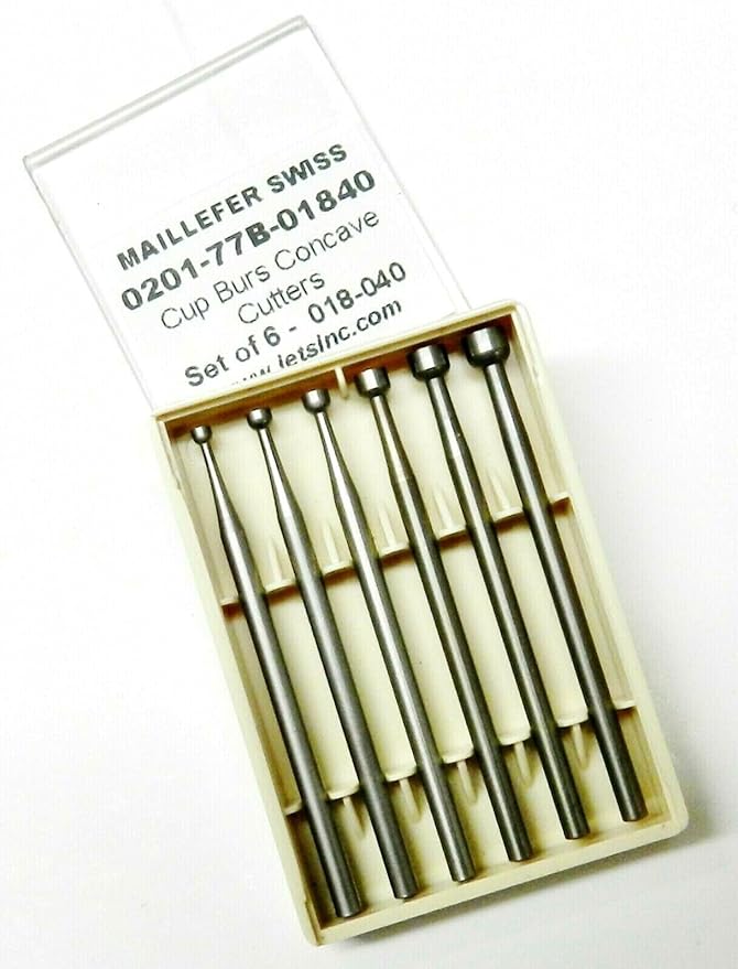 JTS Wire Rounding Bur Set of 6 Sizes Wire Rounder for 22-12 Gauge Wires Swiss Made