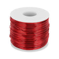 MECCANIXITY 18 Gauge Anodized Aluminum Craft Wire Bendable Bonsai Training Wire 492 Feet 1mm for Sculpting Crafts Wreath Floral Beading Jewelry Making, Red