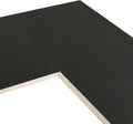 Craig Frames B572 Pre-cut Mat Board for 8.5x14 Print, 12x18, Pebble Black