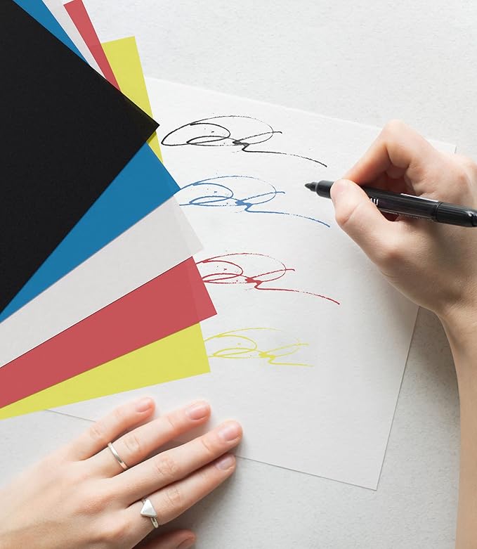 MyArtscape Graphite Transfer Paper, 20 Mixed Sheets - Wax Free - Erasable - Smudge-Free - Ideal for Drawing and Tracing - Premium Arts and Crafts Supplies