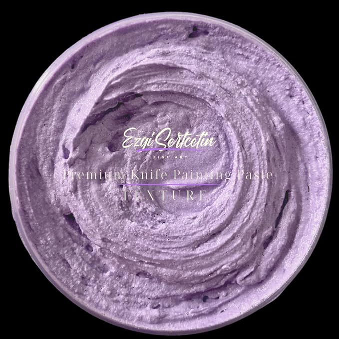 Premium Palette Knife Painting Paste|Texture Paste|Authentic Bright Colors|Ready to Use|Easy to Apply| 6oz (Thumbelina Lilac)