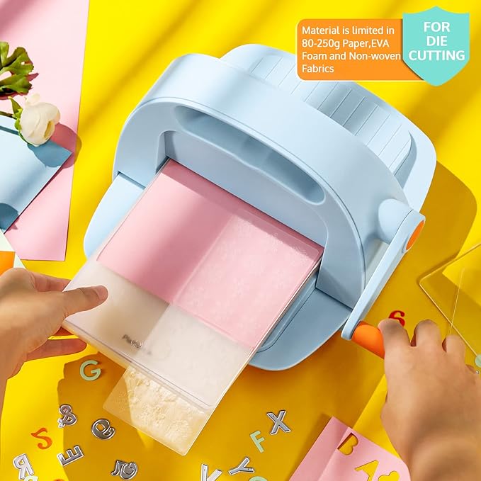 OFFNOVA Die Cutting and Embossing Machine, 6" Opening, for Dies and Embossers, Card Making and Scrapbooking Supplies Tools, Perfect for Invitations, Birthday Cards, Greeting Cards