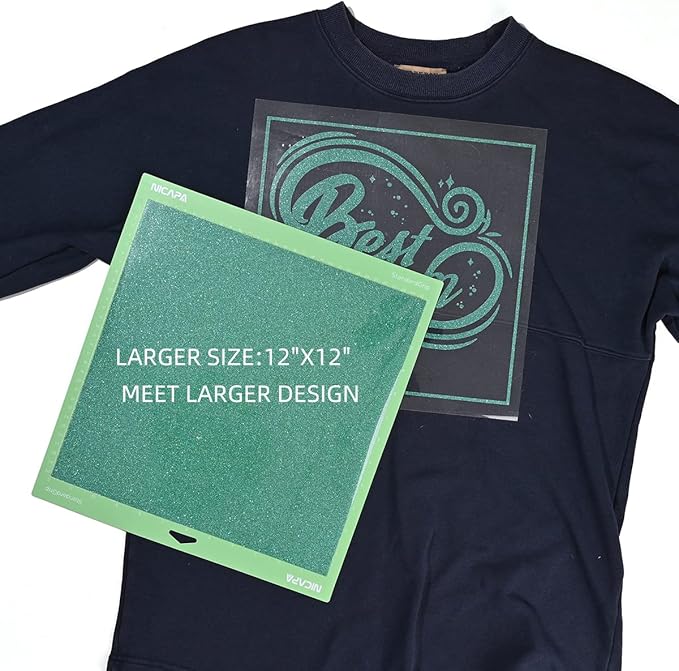 Jade Green Glitter HTV Heat Transfer Vinyl Bundle 8 Sheets-12 x12 Iron on for DIY Shirts Gifts