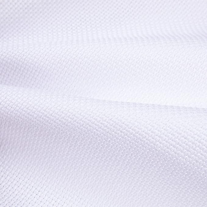 Aida Cloth Big Size 16 Count, White Cross Stitch Fabric, 39 inch by 60 inch
