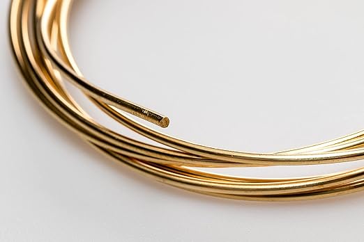 14 Gauge, Jeweler's Brass Wire, Red Brass, Round, Dead Soft, CDA #260-25FT by CRAFT WIRE