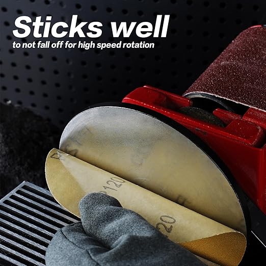 PSA Sanding Discs 6 Inch Adhesive Backed Sandpaper 100 Pack 400 Grit Self Adhesive Sanding Discs for DA Sander Self Stick for Wood, Auto Body Repair, Paint, Metal, and Plastic