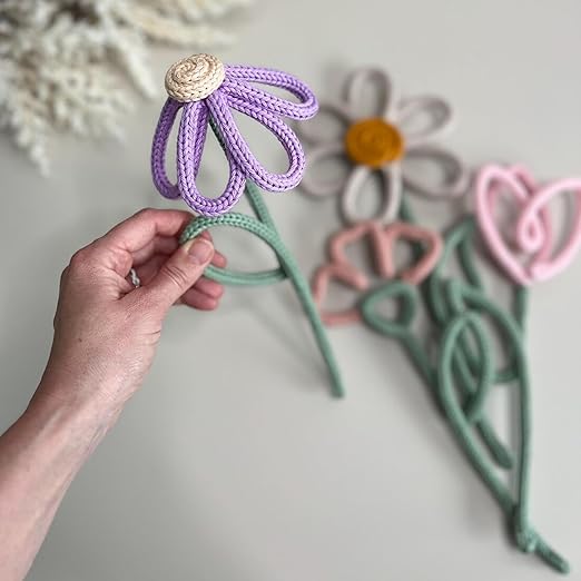 BoFUN Adult Teens Craft Kit for Women DIY Letter Flower- Wire Art Craft Set with 18 Templates, Wire, Knit Rope | Wedding Party Favors, Women Birthday, Mother’s Day Gifts, Handmade Home Decor (Love)