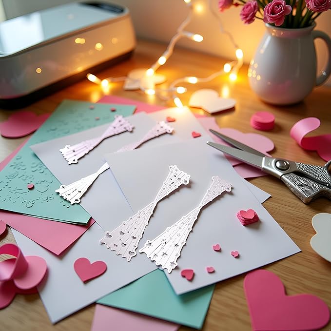 Heart Bubble Spotty Line Cutting Dies for Card Making DIY Scrapbooking Photo Album Decorative Embossing Paper TemplatedCraft Template for Paper Card Making Album Arts Supplies