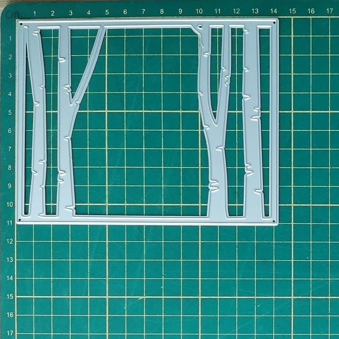 Cutting Dies Metal Stencils Scrapbooking Tools Flowers Lace Frame DIY Embossing Template for Paper Card Making Album Arts Crafts Supplies (Tree Frame A-11.1x14.3cm)