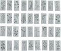36 Pieces Flower Stencils for Painting on Walls,Reusable Floral Stencils,DIY Craft Drawing Templates Set for Wall Paper Canvas Home Decor