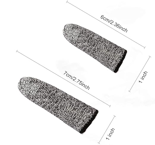 JADE KIT 20 PCS Finger Cots Cut Resistant Protector, Finger Covers for Cuts, Gloves Life Extender, Cut Resistant Finger Protectors for Kitchen, Work, Sculpture, Anti-Slip, Reusable
