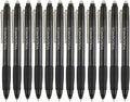 Volcanics Retractable Erasable Gel Pens Black 12 Pack, Click Erasable Gel Ink Pens for Smooth Writing & Easy Erasing, Refillable Erasable Click Pens for School Office Supplies