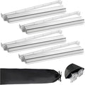 Set of 4 Mahjong Tile Holder, Acrylic Mahjong Racks with Pushers 18" Comes with Storage Bag, Enhanced wear Resistance, Suitable for Parties, Birthdays, Thanksgiving, Christmas
