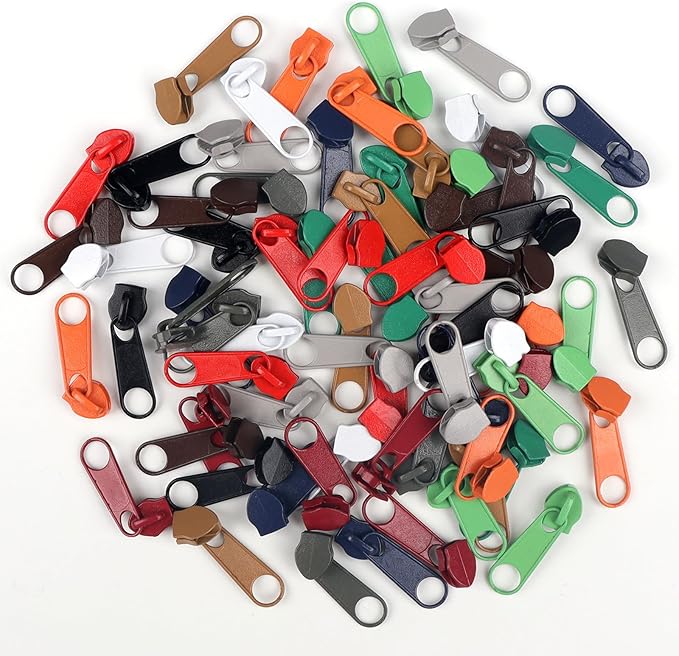 DOITEM Zipper Repair Kit - 5# Zipper Pull Rescue Kit for Clothing, Jackets, Purses, Luggage, Backpacks