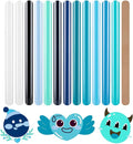 HTVRONT Heat Transfer Vinyl Blue HTV Vinyl - 13 Sheets of Various Blue HTV for Shirts, Turquoise Iron on Vinyl Compatible with Cricut Cutting Machine & Cameo