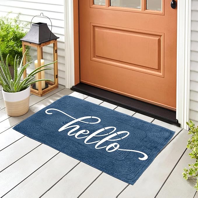 Welcome Stencils for Painting 12” Oh Hello Stencils Welcome-ish Stencil Gather Plastic Templates for Drawing on Wood/Mat/Round Door Hanger