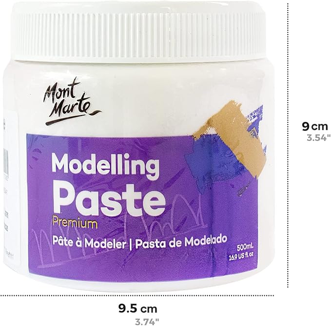 Mont Marte Modelling Paste Acrylic Medium 500ml (17oz)