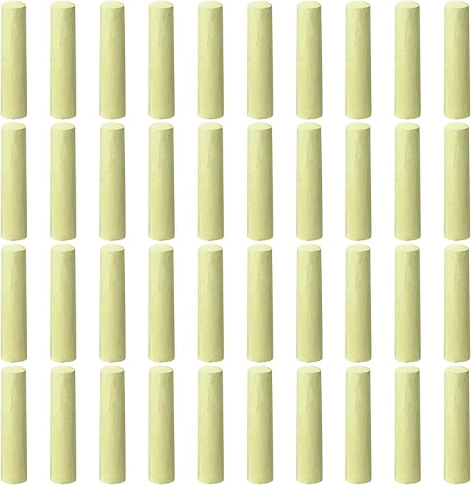 25 Pcs Sidewalk Chalks for Kids Non Toxic Jumbo Chalk for Party Gift Outdoor Art Classroom Play Painting (Yellow)