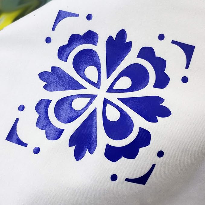 guangyintong Blue Heat Transfer Vinyl HTV Rolls, 12" x 8ft Blue Iron on Vinyl for T-Shirts Glossy Surface Blue HTV Vinyl for All Cutter Machines Easy to Cut & Weed for Heat Vinyl Design