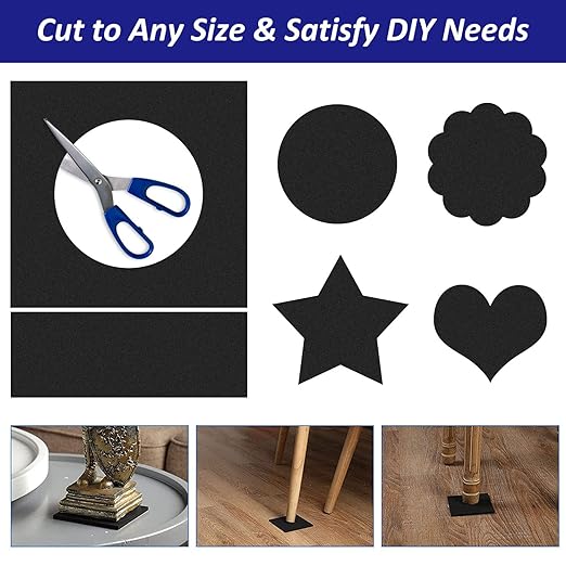 Foam Padding Sheets with Adhesive Backing - 1/4" Thick Self Stick Neoprene Insulation Foam,1/4 Inch Thick X 4 Inch Long X 4 Inch Wide (4, 1/4Inch x 4Inch x 4Inch)