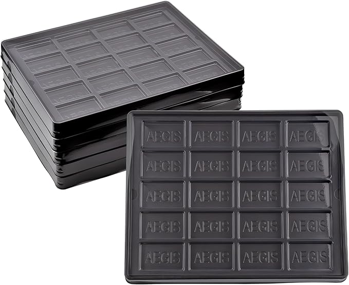 Toy Vault Wargaming Magazine Counter Trays (5-Pack); Flat Pack Tray Game Piece Storage