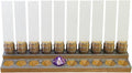 Initiative Tracker with 10 Barrel Slots, Erasable Name Tags, and Dice for Tracking Order. Ideal for DND and Other TTRPGs Brown with Silver