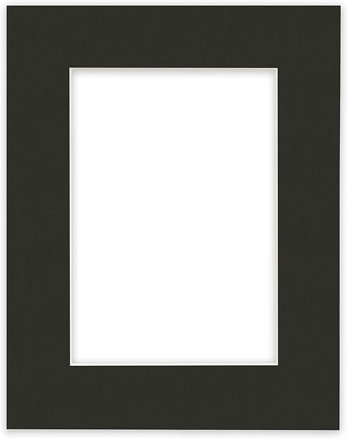 Craig Frames B404 Pre-cut Mat Board for A2 Print, 19x25, Textured Black