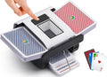 Automatic Card Shuffler, Electric Card Shuffler for 1-2 Decks One-Press AUTO & Manual Mode Rechargeable 2000mAh Low Noise for Poker, UNO, Blackjack, Skip-Bo, Phase 10, Texas Hold'em