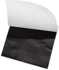MECCANIXITY Gold Leaf Foil Sheet, Black Leaf Papers, 3.3 Inch x 3.1 Inch for Art Decoration, Sculptures, Painting, Pack of 150 Pcs