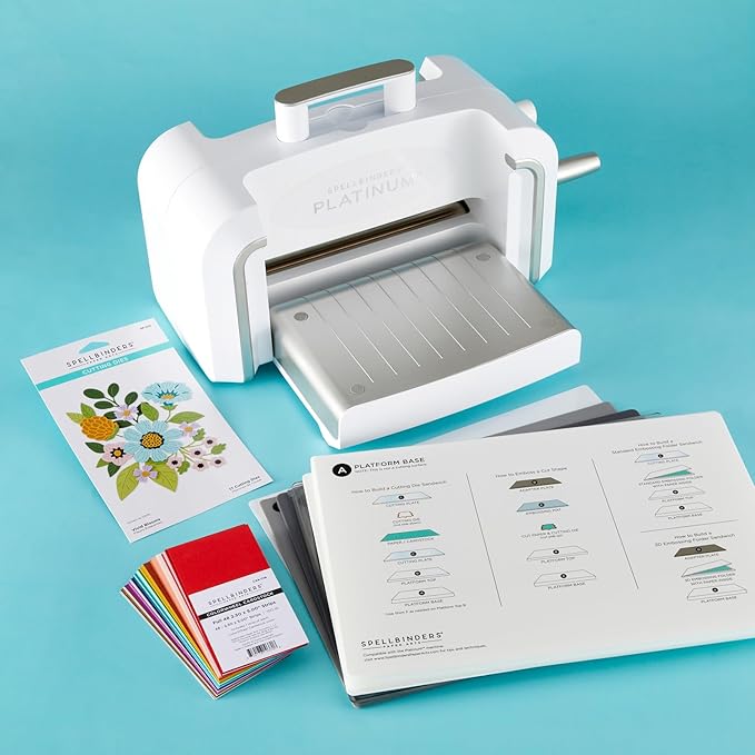 Spellbinders Platinum Die Cutting and Embossing Machine (8.5 Inch Platform (Machine, die and cardstock))