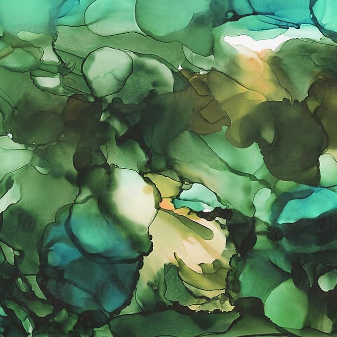 Pixiss Green Alcohol Ink Set - 5 Shades of Highly Saturated Alcohol Ink for Epoxy Resin Supplies, Yupo Paper, Tumblers, Coasters - Resin Colorant for Epoxy Resin and Resin Art Supplies