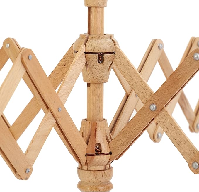 Large Handcrafted Wooden Yarn Winder & Swift – Breachwood Ball Winder for Crocheting, Knitting, Weaving – Heavy-Duty Yarn Winder for 8-12 oz Skeins