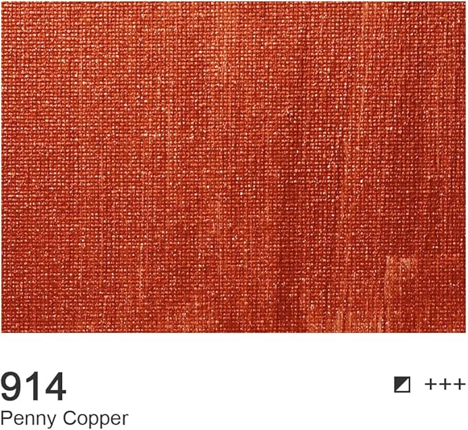 AUREUO Penny Copper Acrylic Paint, 4 Fl Oz / 120ml Single Tube, Rich Pigment Art Craft Paints for Canvas, Rocks, Wood, Ceramic, Fabric - Art Supplies for Beginners, Professionals, Artists