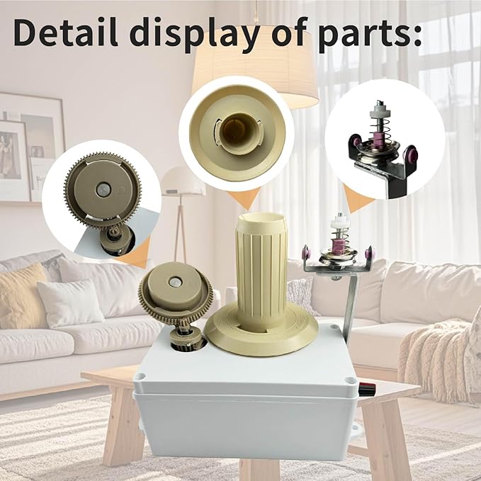 Yarn Winder,Yarn Ball Winder,Yarn Winder for Crocheting,Electric Yarn Winder,Automatic Yarn Winder,Adjustable Speed Yarn Spinner, Easy to use, Saves time and Protects Hand Joints