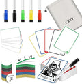 All-in-One Dry Erase MTG Tokens Gift Bundles - 50 Reusable Proxy Cards + 75 Blank Acrylic Counters & Tags Set with 5 Color-Coded Markers for TCG Players, Commander Decks & D&D