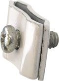 Gridwall Joining Clip Connectors for Grid Panels, Powder-Coated or Chrome Plated Steel (Quantity 20) (20, White)