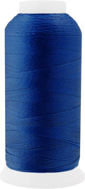 Mandala Crafts Dark Blue Heavy Duty Thread - 1500 Yds Tex 70 Thread for Sewing Drapery Jeans Leather Hair - Bonded Polyester for Outdoor Marine Upholstery